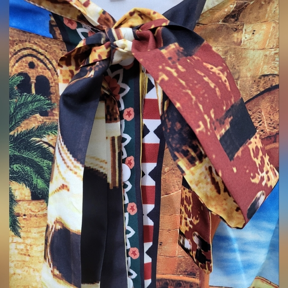 Floral Art Print Dress - Picture 5 of 9